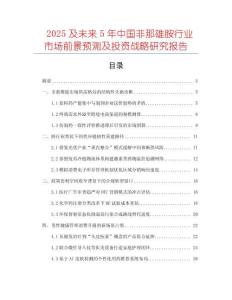 2025及未來5年中國非那雄胺行業市場前景預測及投資戰略研究報告