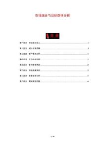 市場細分與目標群體分析