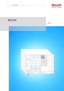Rexroth力士樂RK300使用手冊