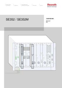 Rexroth力士樂SE352&SE352M使用手冊