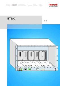 Rexroth力士樂BT300使用手冊