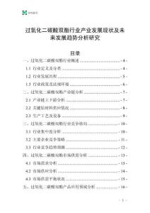 過氧化二碳酸雙酯行業產業發展現狀及未來發展趨勢分析研究