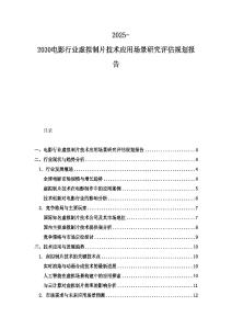 2025-2030電影行業(yè)虛擬制片技術(shù)應(yīng)用場景研究評(píng)估規(guī)劃報(bào)告