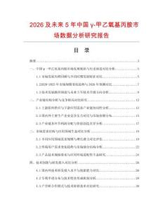2026及未來5年中國γ-甲乙氧基丙胺市場數(shù)據(jù)分析研究報告