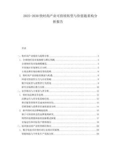 2025-2030快時(shí)尚產(chǎn)業(yè)可持續(xù)轉(zhuǎn)型與價(jià)值鏈重構(gòu)分析報(bào)告