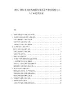 2025-2030塞浦路斯制藥行業深度考察及發展布局與行業前景預測