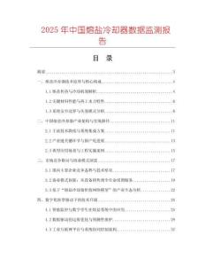 2025年中國(guó)熔鹽冷卻器數(shù)據(jù)監(jiān)測(cè)報(bào)告