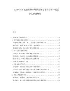 2025-2030乙腈行業市場供需詳盡報告分析與發展評估預測規劃