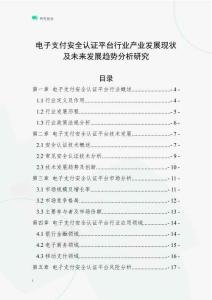 電子支付安全認(rèn)證平臺(tái)行業(yè)產(chǎn)業(yè)發(fā)展現(xiàn)狀及未來(lái)發(fā)展趨勢(shì)分析研究