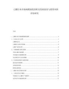 己酸行業(yè)市場規(guī)模深度剖析及發(fā)展前景與投資風險評估研究