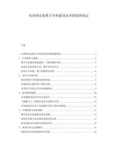 布基纳法索数字乡村建设技术路线图制定