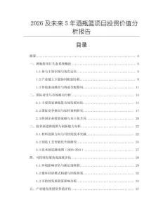 2026及未來5年酒瓶籃項目投資價值分析報告