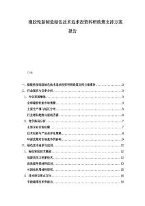 橡膠輪胎制造綠色技術(shù)追求投資科研政策支持方案報(bào)告