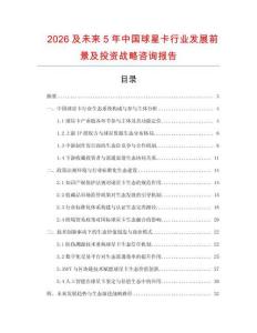 2026及未來5年中國球星卡行業發展前景及投資戰略咨詢報告