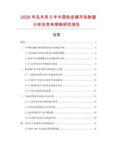 2026年及未來5年中國鐵皮桶市場數(shù)據(jù)分析及競爭策略研究報告
