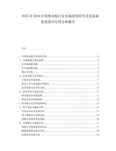 2025至2030中國熱風(fēng)槍行業(yè)市場深度研究及發(fā)展前景投資可行性分析報告