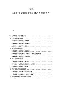 2025-2030電子商務支付行業市場分析及投資前景報告