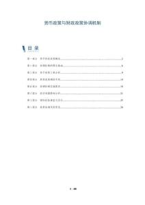 貨幣政策與財(cái)政政策協(xié)調(diào)機(jī)制