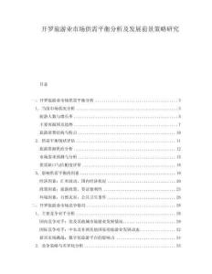 開(kāi)羅旅游業(yè)市場(chǎng)供需平衡分析及發(fā)展前景策略研究