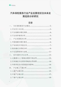 汽車保險(xiǎn)服務(wù)行業(yè)產(chǎn)業(yè)發(fā)展現(xiàn)狀及未來發(fā)展趨勢分析研究