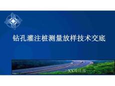 鉆孔灌注樁測(cè)量技術(shù)交底