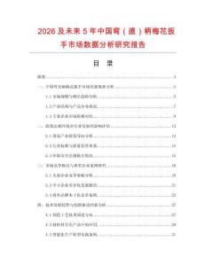 2026及未來5年中國彎（直）柄梅花扳手市場數(shù)據(jù)分析研究報告