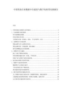 中國美妝行業數據中臺建設與數字化轉型實踐報告