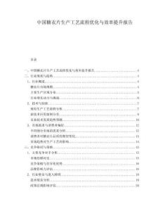 中國糖衣片生產工藝流程優化與效率提升報告