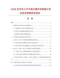2026至未來5年中國水撬市場數據分析及競爭策略研究報告