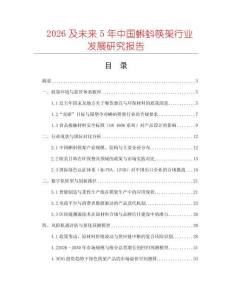 2026及未來5年中國蝌蚪筷架行業(yè)發(fā)展研究報(bào)告