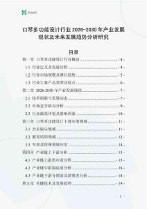 口琴多功能設(shè)計(jì)行業(yè)2026-2030年產(chǎn)業(yè)發(fā)展現(xiàn)狀及未來發(fā)展趨勢分析研究