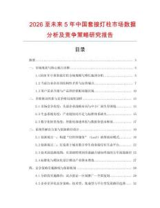 2026至未來5年中國套接燈柱市場數(shù)據(jù)分析及競爭策略研究報(bào)告