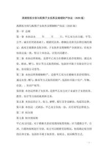 離婚股權(quán)分割與配偶子女撫養(yǎng)及婚姻財(cái)產(chǎn)協(xié)議（2026版）