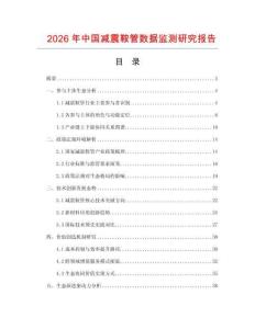 2026年中國減震鞍管數據監測研究報告