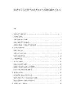 白酒年輕化轉(zhuǎn)型中的品類創(chuàng)新與營銷實踐研究報告