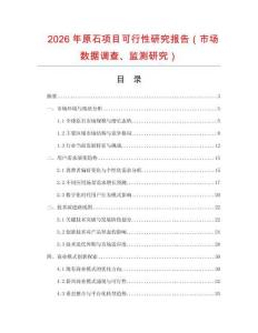 2026年原石項目可行性研究報告（市場數據調查、監測研究）