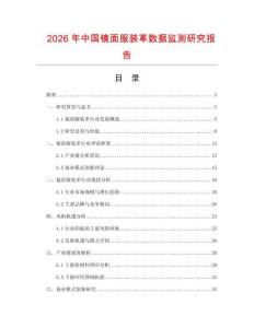 2026年中國鏡面服裝革數(shù)據(jù)監(jiān)測研究報(bào)告