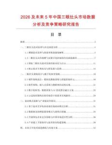 2026及未來(lái)5年中國(guó)三眼灶頭市場(chǎng)數(shù)據(jù)分析及競(jìng)爭(zhēng)策略研究報(bào)告