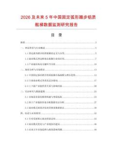 2026及未來5年中國固定弧形踏步鋁質舷梯數據監測研究報告