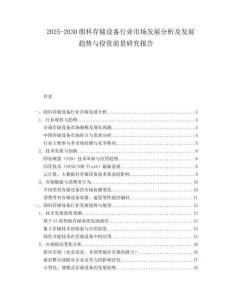 2025-2030朗科存儲設備行業市場發展分析及發展趨勢與投資前景研究報告