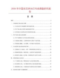 2026年中國(guó)雙叉床頭燈市場(chǎng)調(diào)查研究報(bào)告