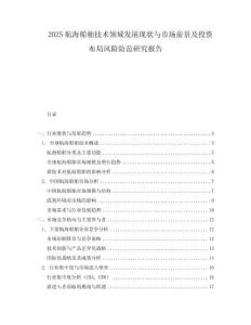 2025航海船舶技術(shù)領(lǐng)域發(fā)展現(xiàn)狀與市場前景及投資布局風(fēng)險防范研究報告