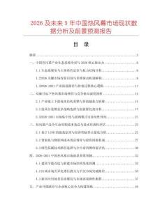2026及未來5年中國熱風(fēng)幕市場(chǎng)現(xiàn)狀數(shù)據(jù)分析及前景預(yù)測(cè)報(bào)告