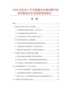 2026及未來5年中國激光頭清潔碟市場現(xiàn)狀數(shù)據(jù)分析及前景預(yù)測報告