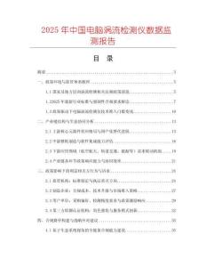 2025年中國電腦渦流檢測儀數(shù)據(jù)監(jiān)測報告