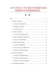 2026及未來(lái)5年中國(guó)白竹定音笛市場(chǎng)現(xiàn)狀數(shù)據(jù)分析及前景預(yù)測(cè)報(bào)告