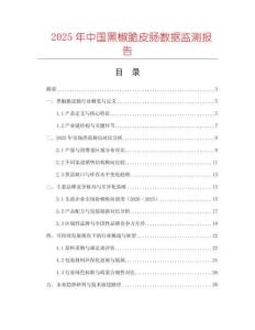 2025年中國黑椒脆皮腸數(shù)據(jù)監(jiān)測報告