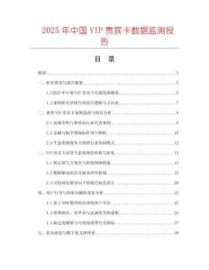 2025年中國(guó)VIP貴賓卡數(shù)據(jù)監(jiān)測(cè)報(bào)告