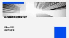 耳鳴耳聾疾病康復(fù)技術(shù)