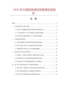 2025年中國鏈條鋼掛鎖數據監測報告
